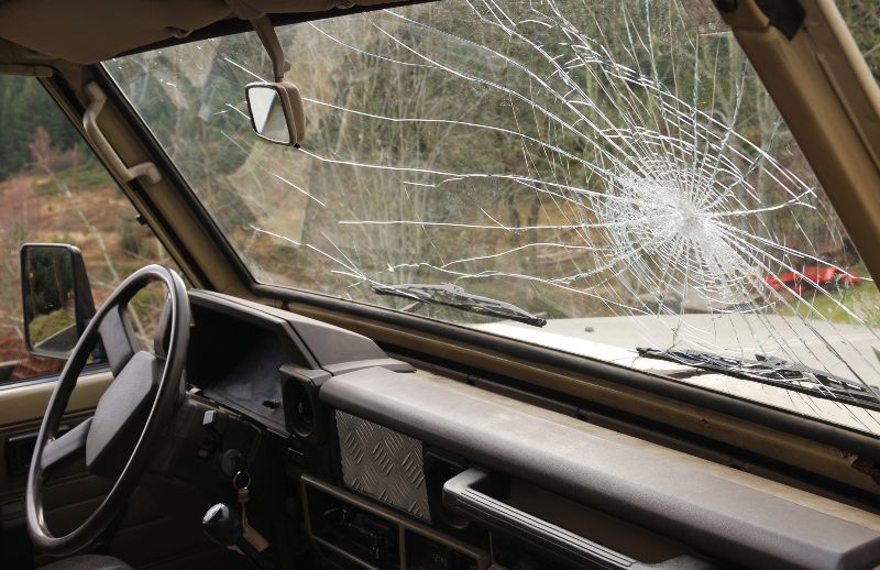Broken Car Glass